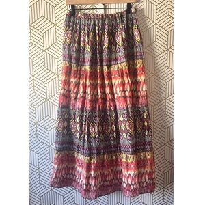 DIMRI Colorful Geometric Patterned Maxi Skirt size M